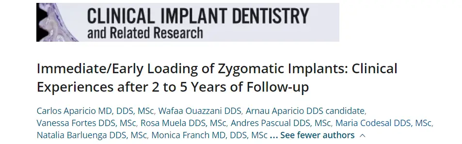 early loading zygomatic implants