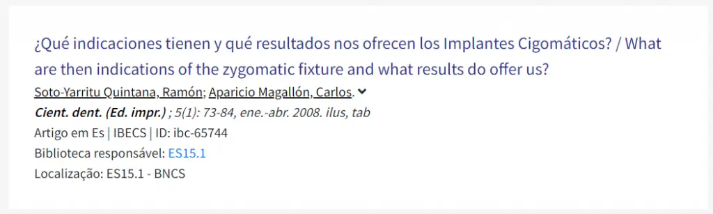 resultados implantes cigomaticos