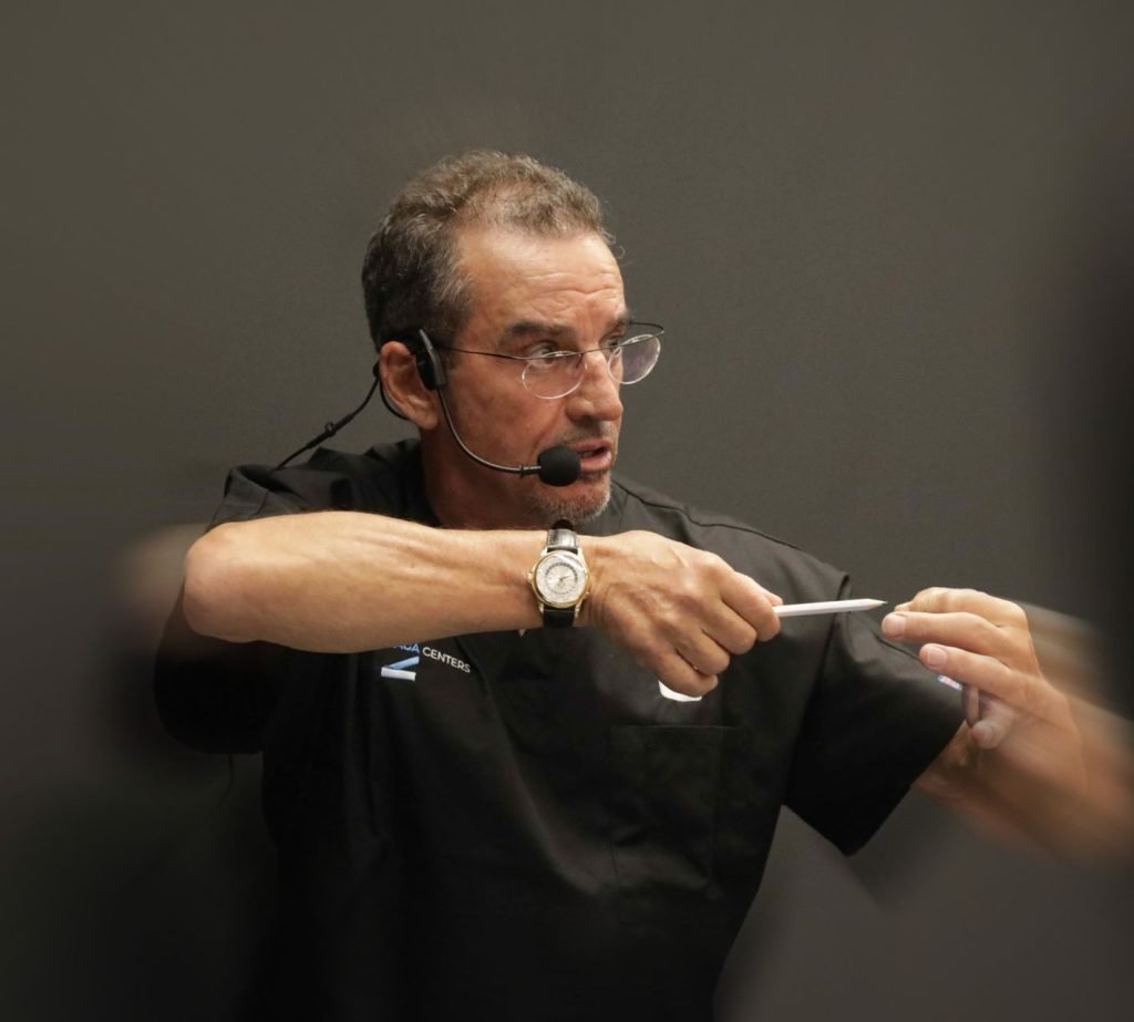 dr carlos aparicio during a course