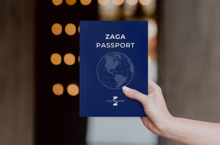 ZAGA Passport Mock-Up - Passport image holded by hand