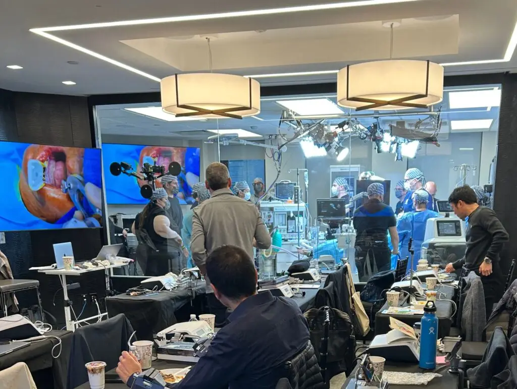 Live surgery session