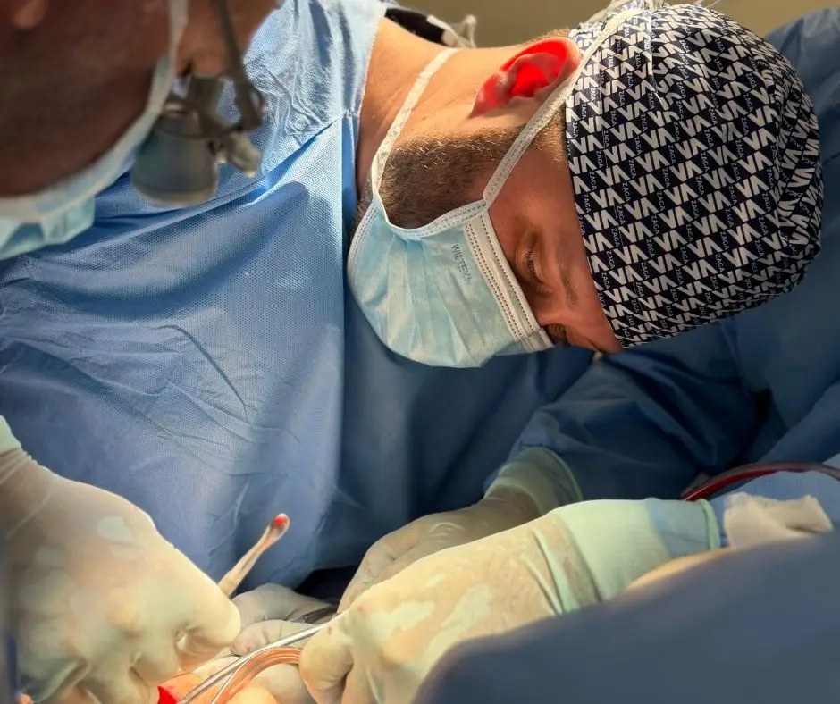 Participant in the live surgery session